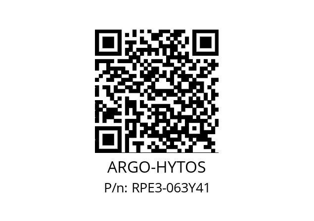   ARGO-HYTOS RPE3-063Y41