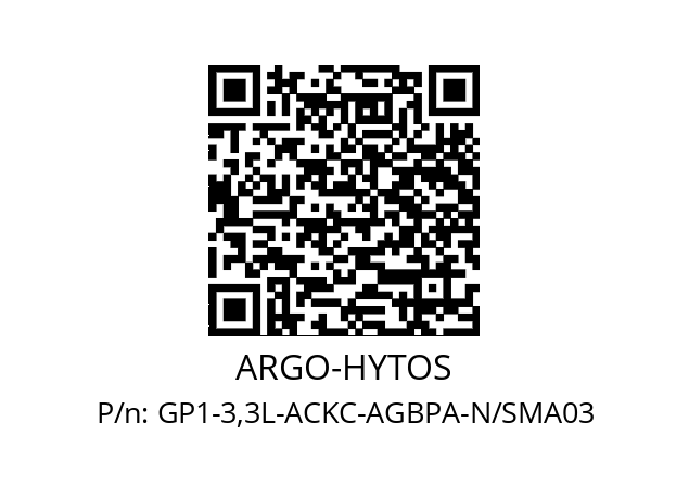   ARGO-HYTOS GP1-3,3L-ACKC-AGBPA-N/SMA03