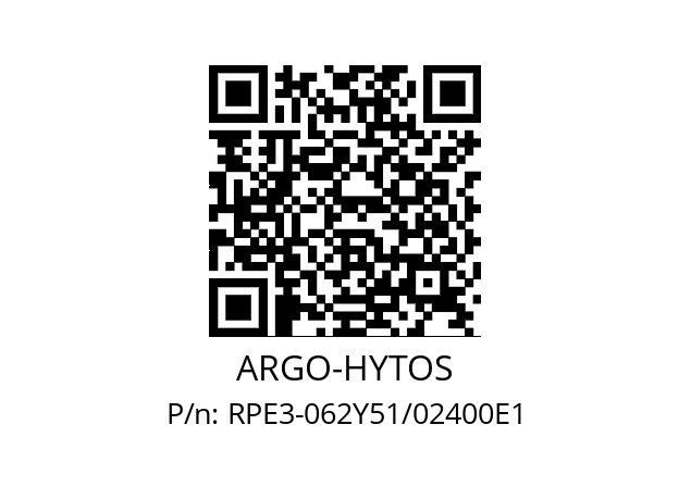   ARGO-HYTOS RPE3-062Y51/02400E1