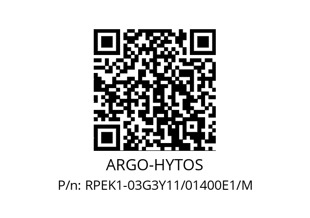   ARGO-HYTOS RPEK1-03G3Y11/01400E1/M