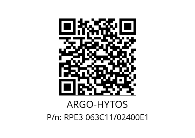   ARGO-HYTOS RPE3-063C11/02400E1