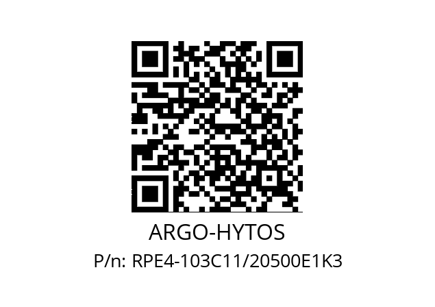   ARGO-HYTOS RPE4-103C11/20500E1K3