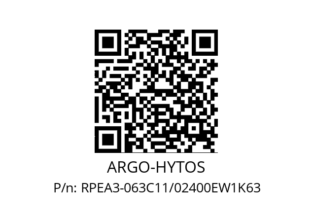   ARGO-HYTOS RPEA3-063C11/02400EW1K63