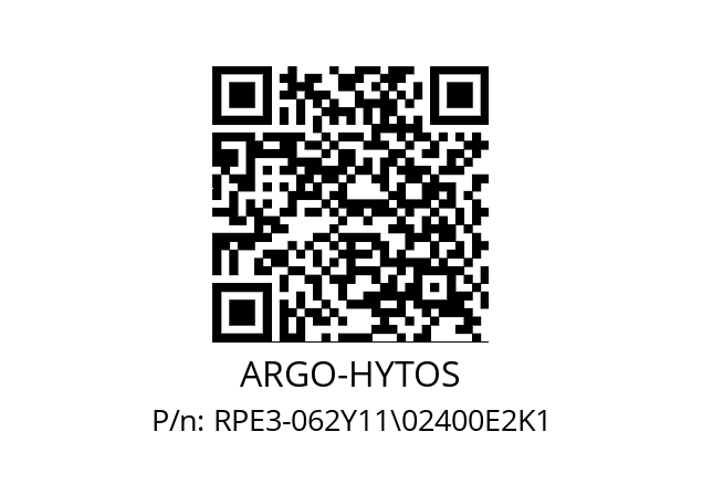   ARGO-HYTOS RPE3-062Y11\02400E2K1