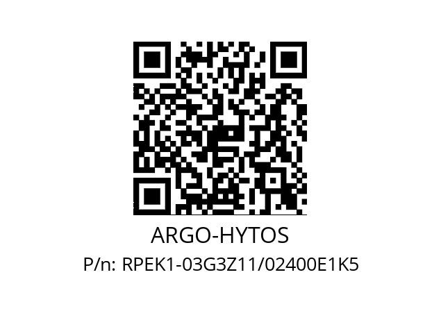   ARGO-HYTOS RPEK1-03G3Z11/02400E1K5