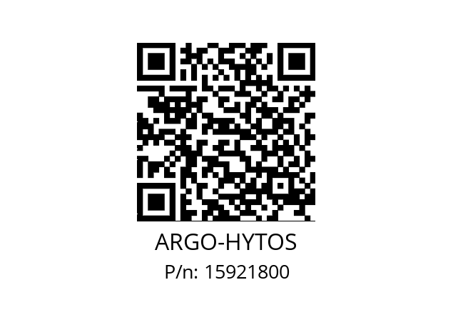   ARGO-HYTOS 15921800