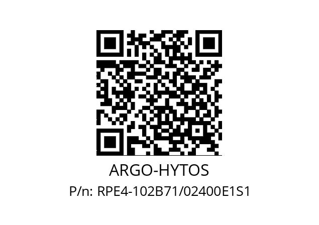   ARGO-HYTOS RPE4-102B71/02400E1S1