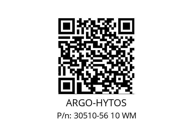   ARGO-HYTOS 30510-56 10 WM