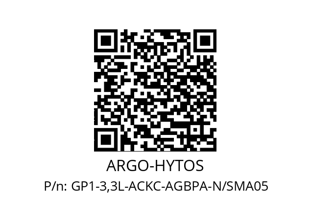   ARGO-HYTOS GP1-3,3L-ACKC-AGBPA-N/SMA05