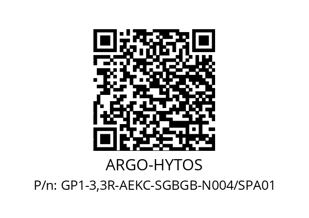   ARGO-HYTOS GP1-3,3R-AEKC-SGBGB-N004/SPA01