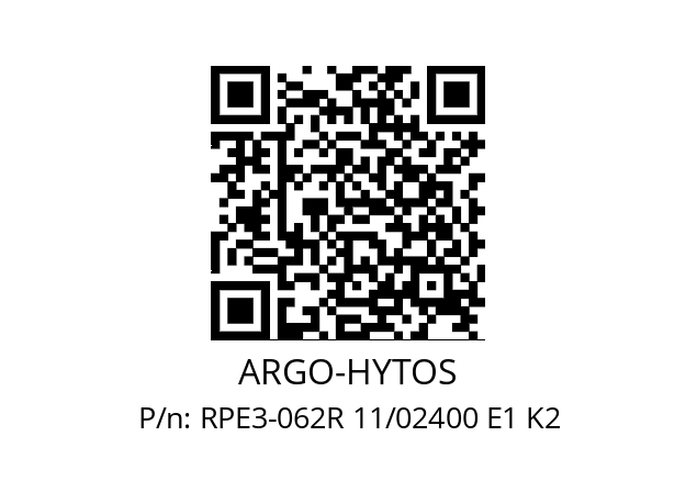   ARGO-HYTOS RPE3-062R 11/02400 E1 K2