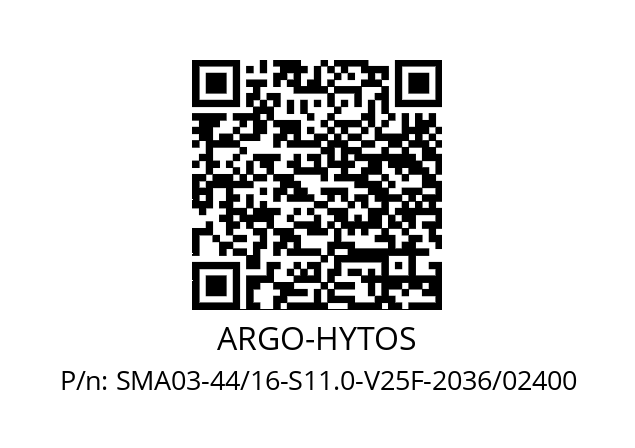   ARGO-HYTOS SMA03-44/16-S11.0-V25F-2036/02400