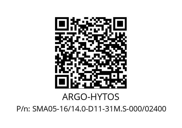   ARGO-HYTOS SMA05-16/14.0-D11-31M.S-000/02400