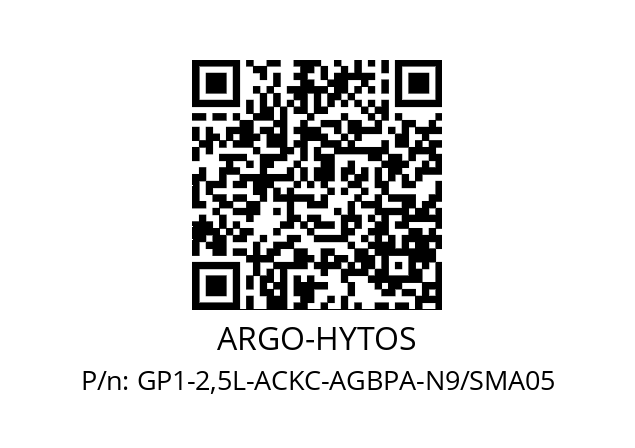   ARGO-HYTOS GP1-2,5L-ACKC-AGBPA-N9/SMA05