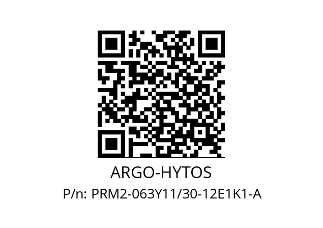   ARGO-HYTOS PRM2-063Y11/30-12E1K1-A