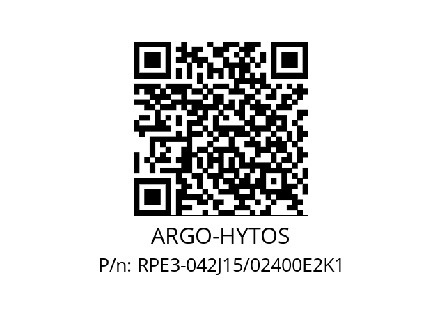   ARGO-HYTOS RPE3-042J15/02400E2K1