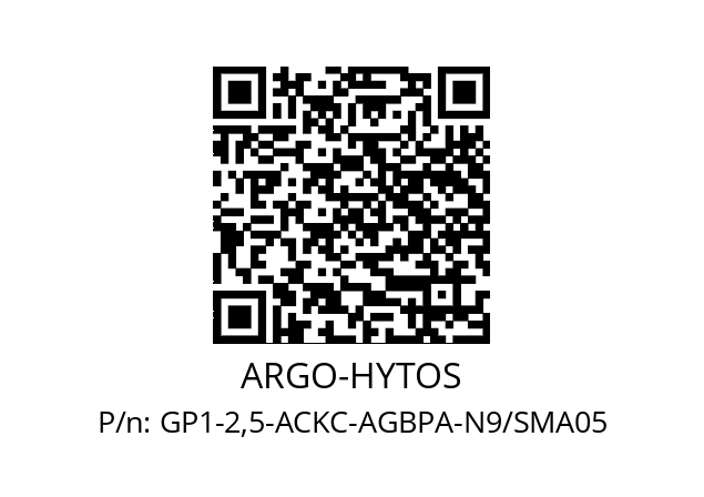   ARGO-HYTOS GP1-2,5-ACKC-AGBPA-N9/SMA05