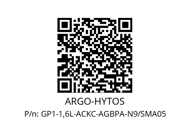   ARGO-HYTOS GP1-1,6L-ACKC-AGBPA-N9/SMA05