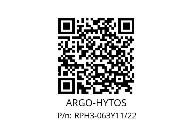   ARGO-HYTOS RPH3-063Y11/22