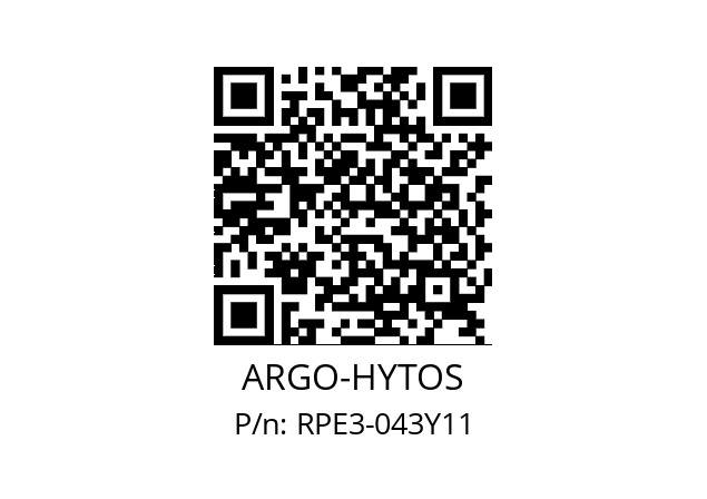   ARGO-HYTOS RPE3-043Y11