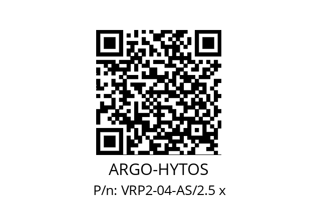   ARGO-HYTOS VRP2-04-AS/2.5 x