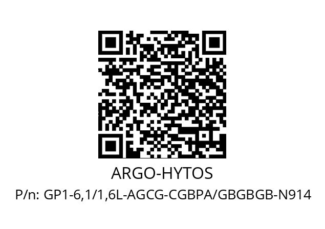   ARGO-HYTOS GP1-6,1/1,6L-AGCG-CGBPA/GBGBGB-N914