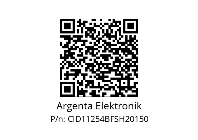   Argenta Elektronik CID11254BFSH20150