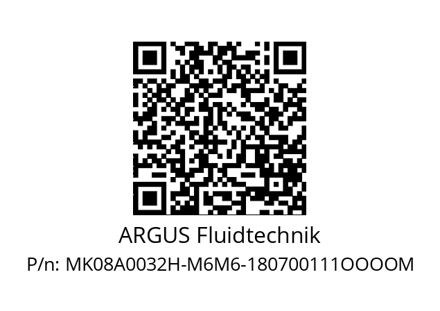   ARGUS Fluidtechnik MK08A0032H-M6M6-180700111OOOOM