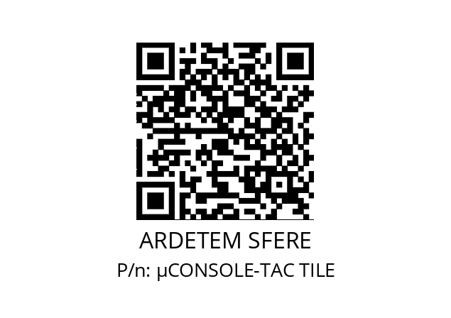   ARDETEM SFERE μCONSOLE-TAC TILE