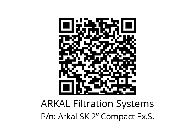   ARKAL Filtration Systems Arkal SK 2” Compact Ex.S.