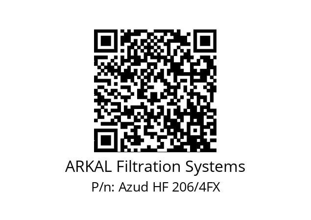   ARKAL Filtration Systems Azud HF 206/4FX