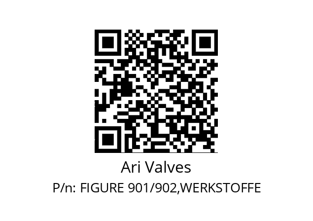   Ari Valves FIGURE 901/902,WERKSTOFFE