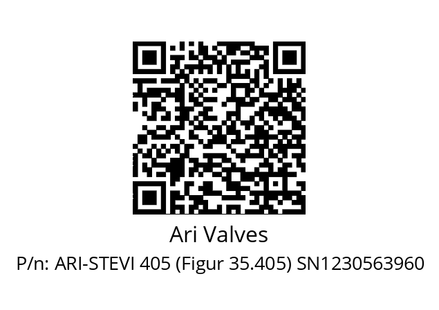   Ari Valves ARI-STEVI 405 (Figur 35.405) SN1230563960