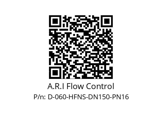   A.R.I Flow Control D-060-HFNS-DN150-PN16