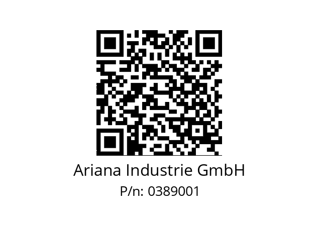   Ariana Industrie GmbH 0389001