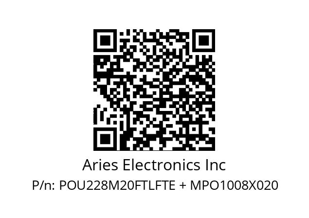   Aries Electronics Inc POU228M20FTLFTE + MPO1008X020