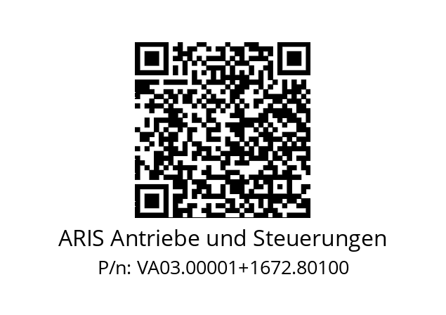   ARIS Antriebe und Steuerungen VA03.00001+1672.80100