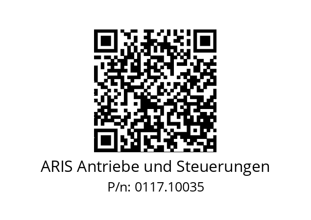   ARIS Antriebe und Steuerungen 0117.10035