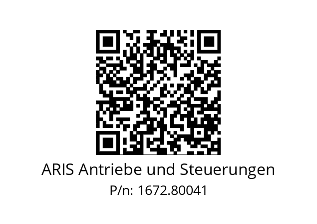   ARIS Antriebe und Steuerungen 1672.80041