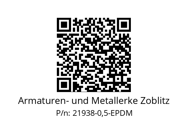   Armaturen- und Metallerke Zoblitz 21938-0,5-EPDM