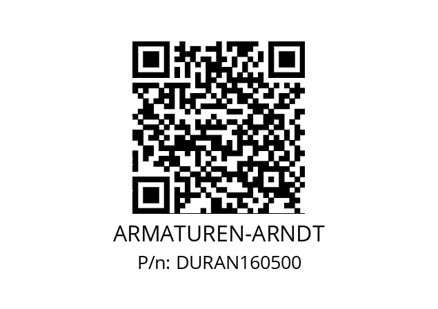   ARMATUREN-ARNDT DURAN160500