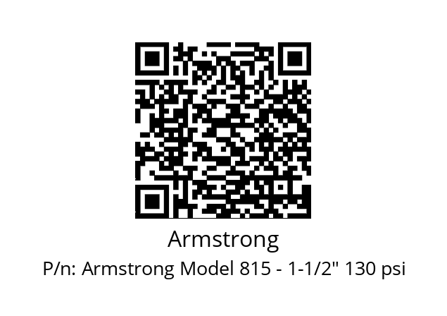   Armstrong Armstrong Model 815 - 1-1/2" 130 psi