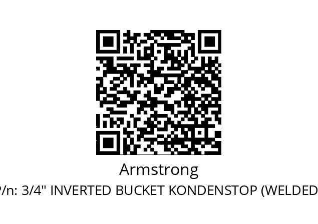   Armstrong 3/4" INVERTED BUCKET KONDENSTOP (WELDED),