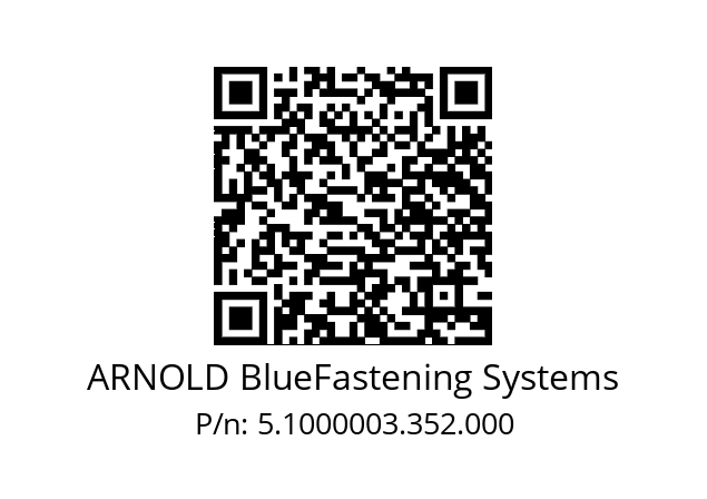   ARNOLD BlueFastening Systems 5.1000003.352.000