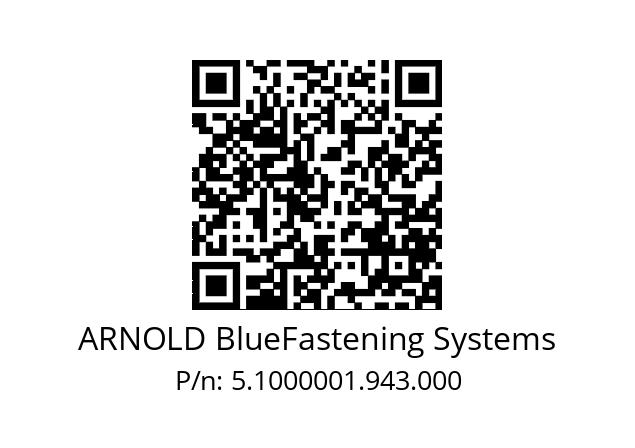   ARNOLD BlueFastening Systems 5.1000001.943.000