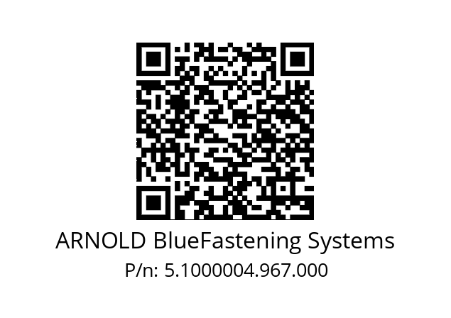   ARNOLD BlueFastening Systems 5.1000004.967.000