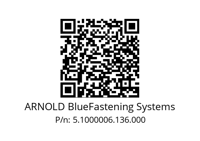   ARNOLD BlueFastening Systems 5.1000006.136.000