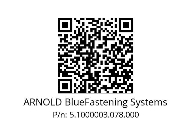   ARNOLD BlueFastening Systems 5.1000003.078.000