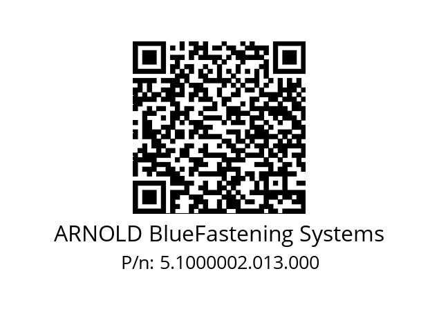   ARNOLD BlueFastening Systems 5.1000002.013.000