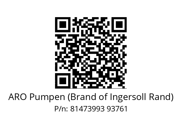   ARO Pumpen (Brand of Ingersoll Rand) 81473993 93761